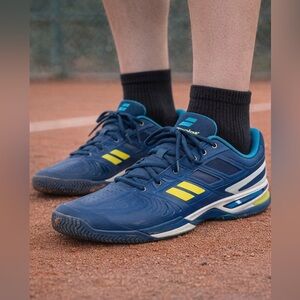 Babolat Propulse Team BPM AC Men’s Tennis Shoes Size 10.5 Blue Yellow All Court